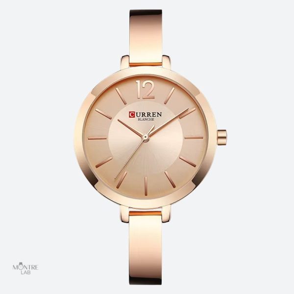 Montre femme au style minimaliste, quartz et design simple
