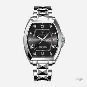 Montre homme design tonneau au style élégant