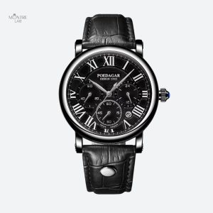 Montre Homme Chronographe Quartz Chiffres Romains
