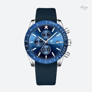 Montre Chronographe Homme Silicone Quartz