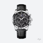Chronographe élégant pour homme, design rond
