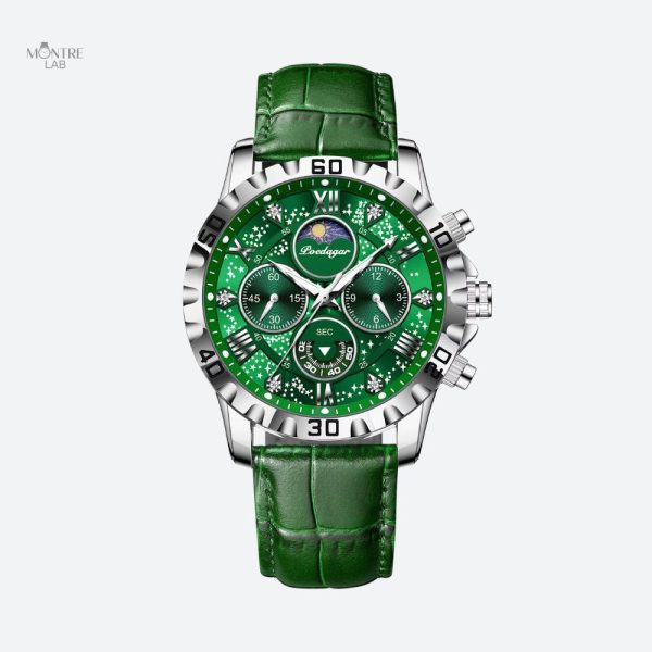 Montre quartz homme avec verre saphir résistant