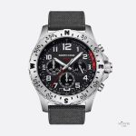 Montre solaire chronographe homme, cadran 44mm