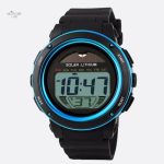 Montre solaire digitale homme avec chronographe