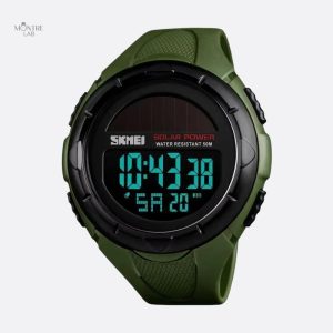 Montre homme digitale avec énergie solaire