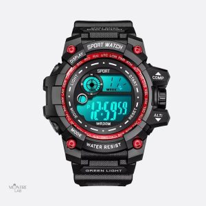 Montre digitale homme, design sportif et résistant