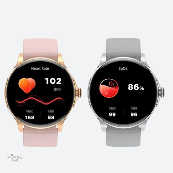 Design dynamique pour une montre connectée féminine