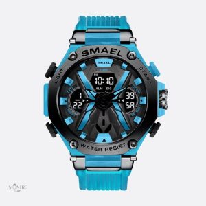 Accessoire sportif masculin avec affichage analogique et digital