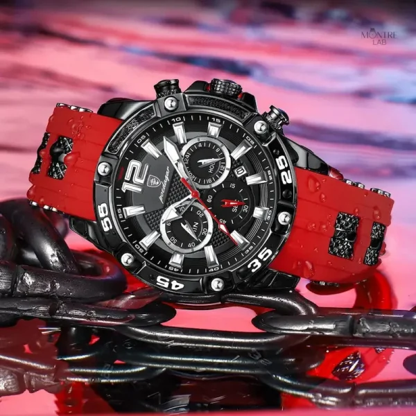 Montre de sport pour homme au design racing