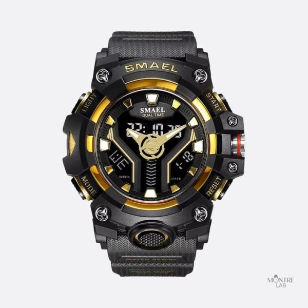 Montre homme quartz avec fonction digitale et analogique