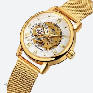 Montre à mouvement visible pour femme moderne