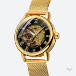 Montre femme squelette au design élégant