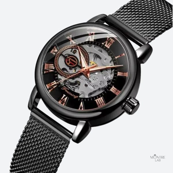 Style raffiné : montre squelette pour femme