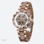 Accessoire féminin : montre squelette ornée de strass