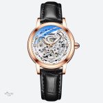 Style sophistiqué : montre squelette étanche