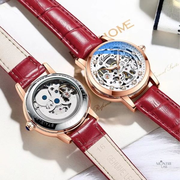 Élégante montre squelette pour un look raffiné