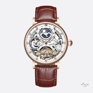 Montre squelette homme avec tourbillon