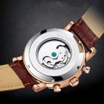 Style sophistiqué de montre homme squelette