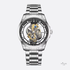 Montre pour homme, design squelette élégant