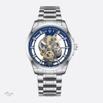 Accessoire en acier doré, montre à quartz lumineux
