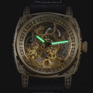 Montre squelette homme au style unique