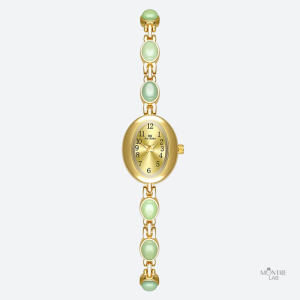 Pierre ornée sur montre rétro féminine