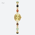 Design élégant de montre femme vintage avec maille
