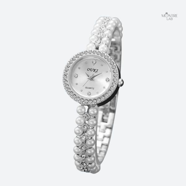 montre-vintage-femme-bracelet-perle-1 Montre Vintage Femme Bracelet Perle