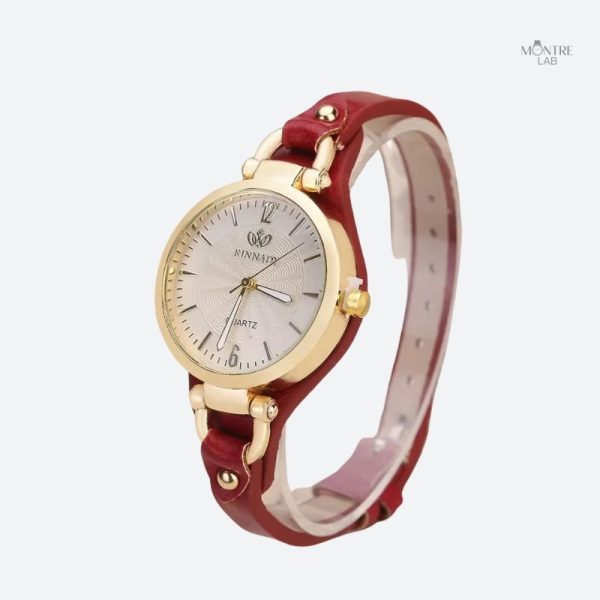 Montre élégante pour femme au style rétro