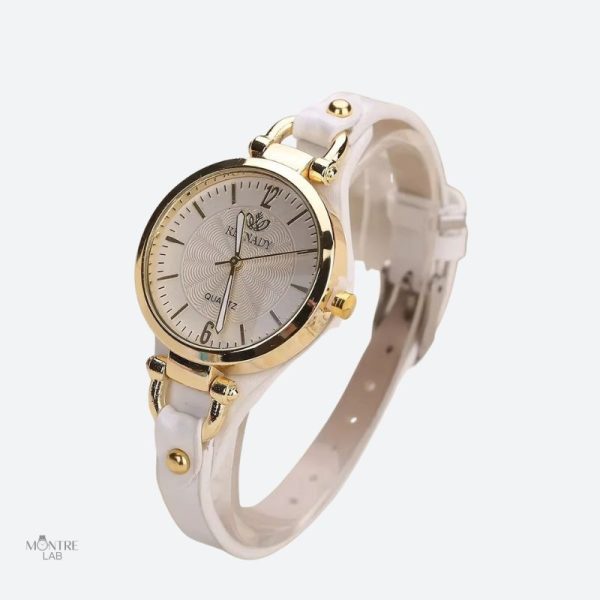 Cuir coloré, montre vintage pour un look unique