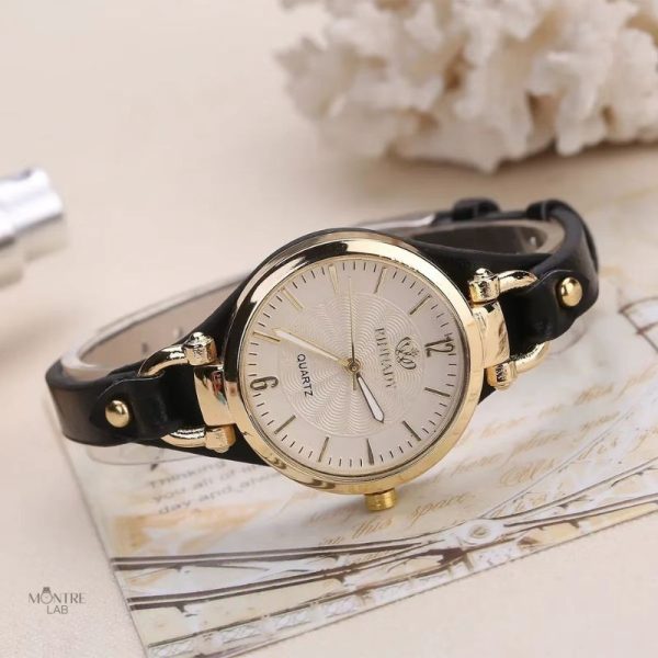 Accessoire tendance femme, montre vintage colorée