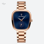 Montre étanche femme au design rétro doré