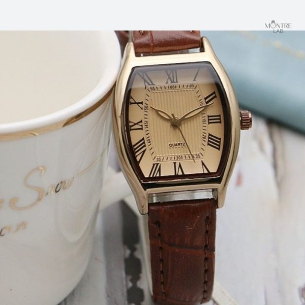 Élégante montre vintage pour femme, résistante à l'eau