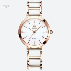 Montre Vintage Ronde Femme Or Rose