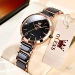 Montre Femme style rétro en or rose raffinée