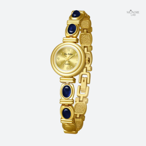 Montre ornée de pierres naturelles, design raffiné