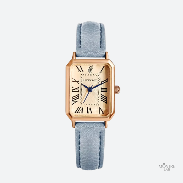Montre en cuir pour femme, style rétro chic