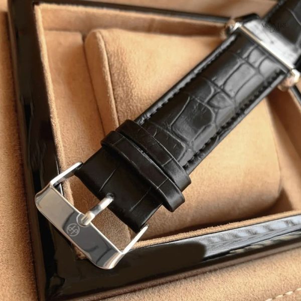 Accessoire vintage pour homme, montre ultra-fine en cuir
