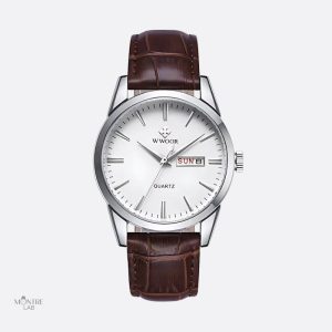 Montre cuir marron classique pour homme au style vintage
