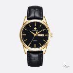 Montre homme quartz avec bracelet en cuir marron