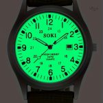 Style militaire rétro : montre homme avec bracelet durable en nylon