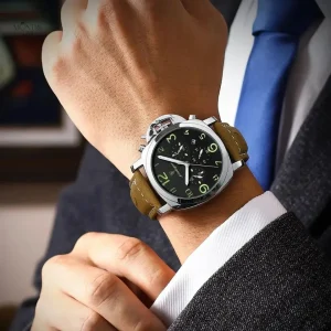 Montre chronographe élégante pour homme