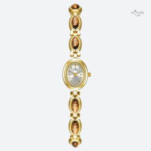 Accessoire féminin vintage en forme ovale
