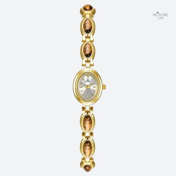 Accessoire féminin vintage en forme ovale