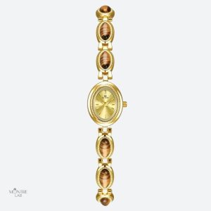 Montre élégante ovale pour femmes
