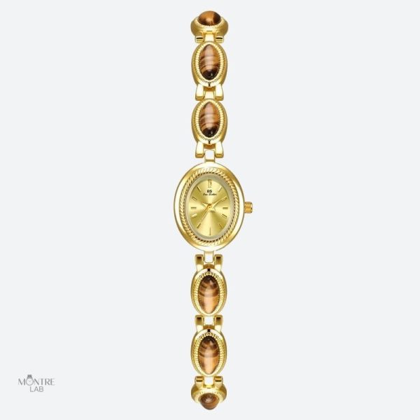 Montre élégante ovale pour femmes
