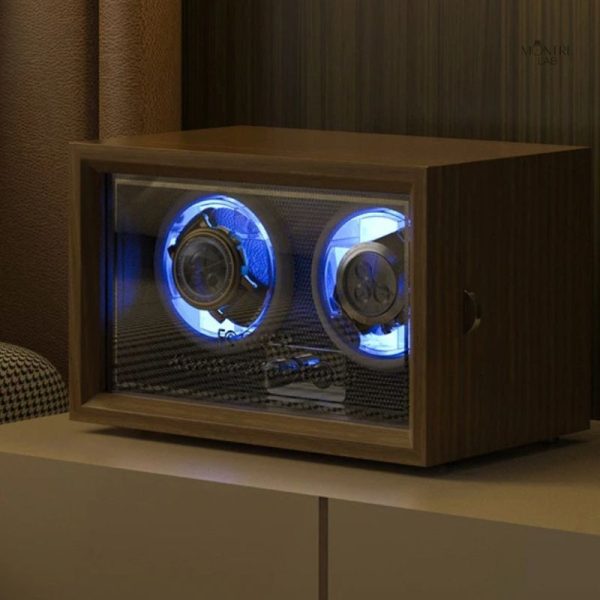 Bois et LED, remontoir pour horlogerie automatique