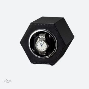 Remontoir automatique USB en cuir hexagonal