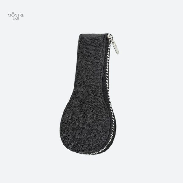 Rangement de montre zippé en cuir stylé